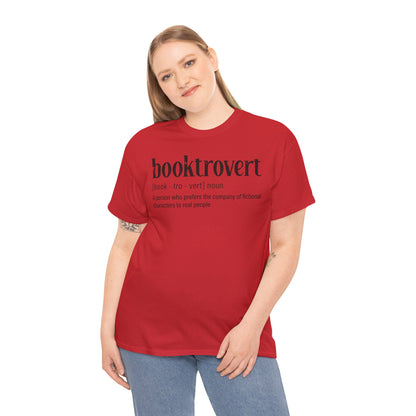 Booktrovert Definition Tee – "booktrovert" Literary Reader T‑Shirt