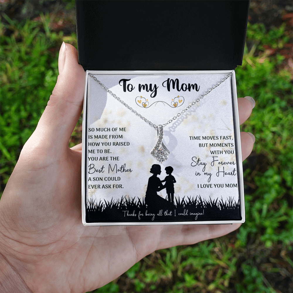 alluring beauty necklace gift celebrating the best mom