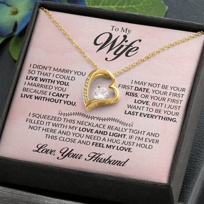ALMOST SOLD OUT To My Beloved Wife - Heartfelt Necklace Gift to Make Her Smile, Cry, and Feel Loved - Beauty Belliss