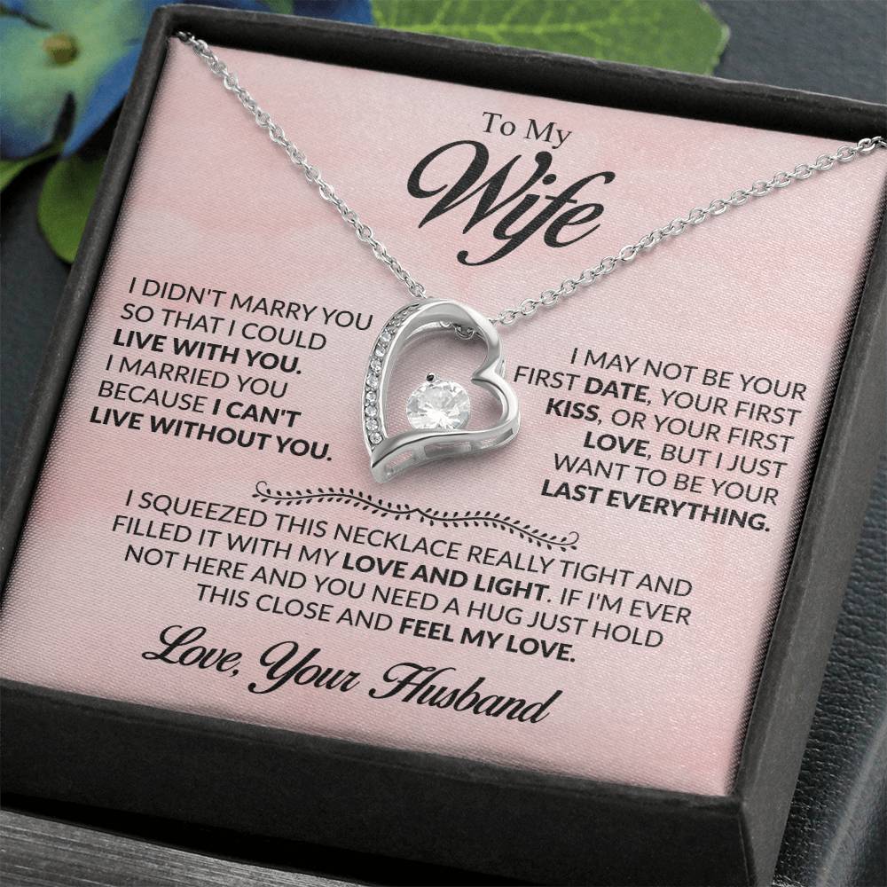 ALMOST SOLD OUT To My Beloved Wife - Heartfelt Necklace Gift to Make Her Smile, Cry, and Feel Loved - Beauty Belliss