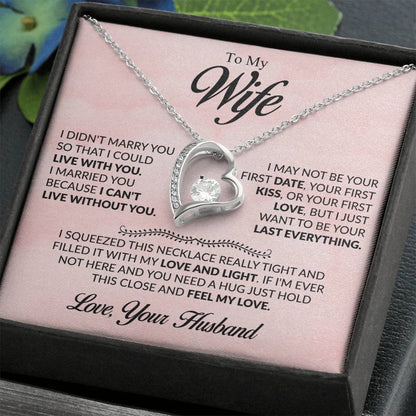 ALMOST SOLD OUT To My Beloved Wife - Heartfelt Necklace Gift to Make Her Smile, Cry, and Feel Loved - Beauty Belliss