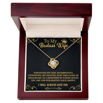 anniversary necklace gift celebrating love with a strong wife