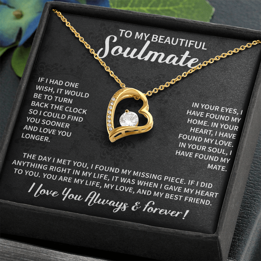 anniversary soulmate necklace gift celebrating forever love