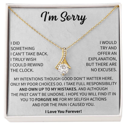 apology necklace gift for wife to say sorry with love