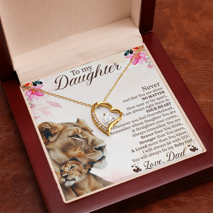 To My Daughter Graduation Gift, Forever Love Necklace for Daughter, Wedding Gift from Parents, Daughter Birthday Present, Soul Daughter Jewelry