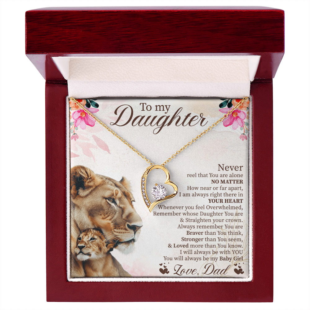 To My Daughter Graduation Gift, Forever Love Necklace for Daughter, Wedding Gift from Parents, Daughter Birthday Present, Soul Daughter Jewelry