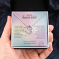 To My Chosen Sister Lucky In Love Necklace – Soul Sister Gift – Meaningful Friendship Jewelry with Message Card