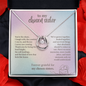 To My Chosen Sister Lucky In Love Necklace – Soul Sister Gift – Meaningful Friendship Jewelry with Message Card