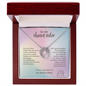 To My Chosen Sister Lucky In Love Necklace – Soul Sister Gift – Meaningful Friendship Jewelry with Message Card