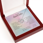 To My Chosen Sister Lucky In Love Necklace – Soul Sister Gift – Meaningful Friendship Jewelry with Message Card
