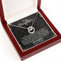 To My Daughter Lucky In Love Necklace – Meaningful Gift from Mom or Dad – Birthday, Graduation & Christmas Jewelry