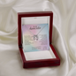 To My Chosen Sister Lucky In Love Necklace – Soul Sister Gift – Meaningful Friendship Jewelry with Message Card