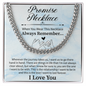 Cuban Link Chain Promise Necklace – Sentimental Promise Jewelry – Anniversary or Commitment Gift