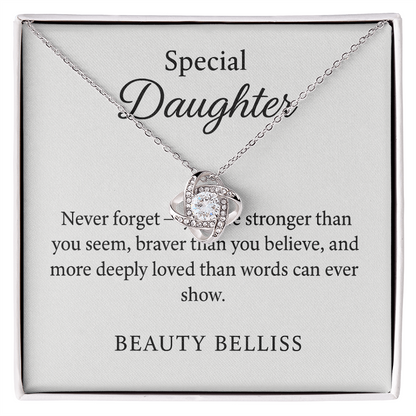 To My Daughter Necklace – Heartfelt Gift from Mom or Dad