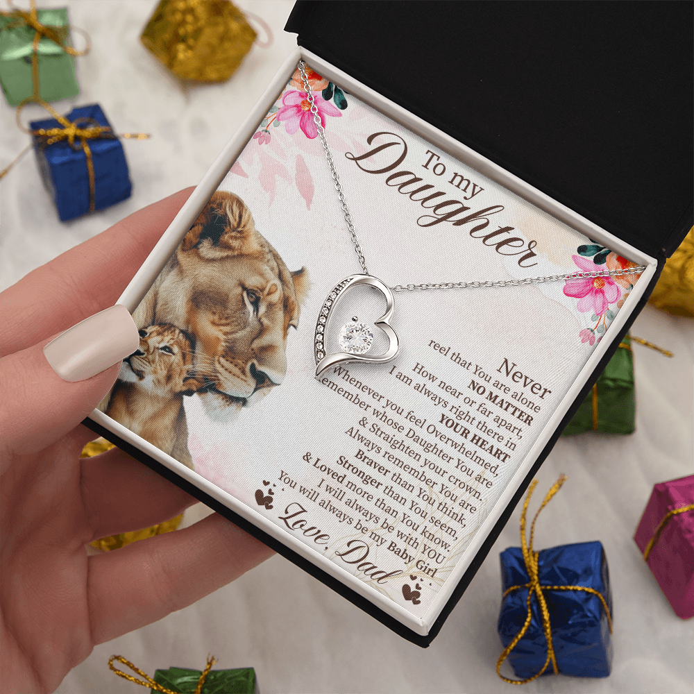 To My Daughter Graduation Gift, Forever Love Necklace for Daughter, Wedding Gift from Parents, Daughter Birthday Present, Soul Daughter Jewelry