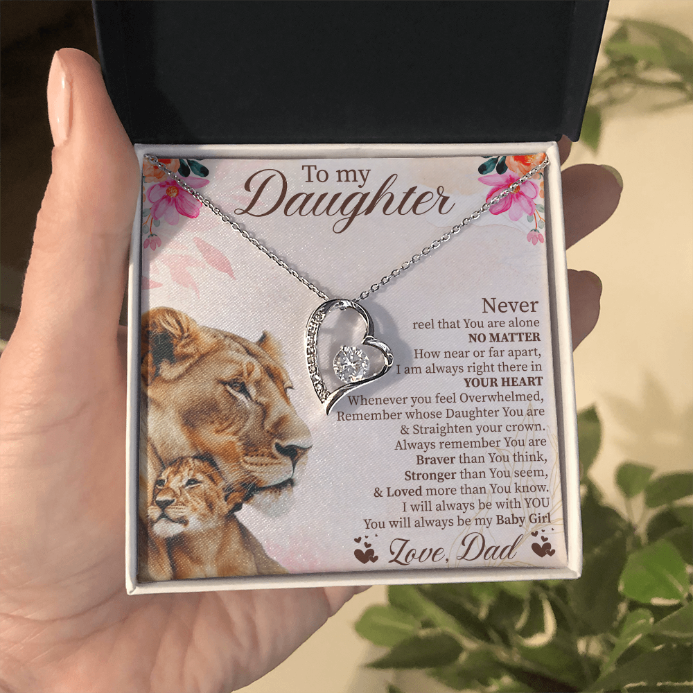 To My Daughter Graduation Gift, Forever Love Necklace for Daughter, Wedding Gift from Parents, Daughter Birthday Present, Soul Daughter Jewelry