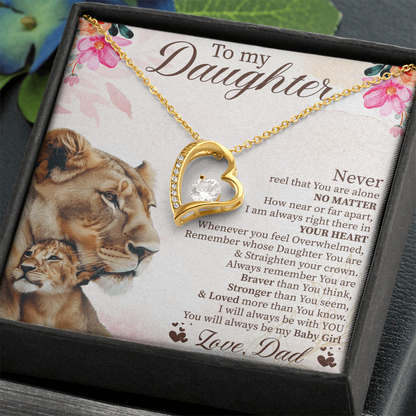 To My Daughter Graduation Gift, Forever Love Necklace for Daughter, Wedding Gift from Parents, Daughter Birthday Present, Soul Daughter Jewelry