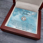 To My Amazing Teacher Crown Pendant Necklace – Teacher Appreciation Gift – Thank You Teacher Jewelry with Message Card