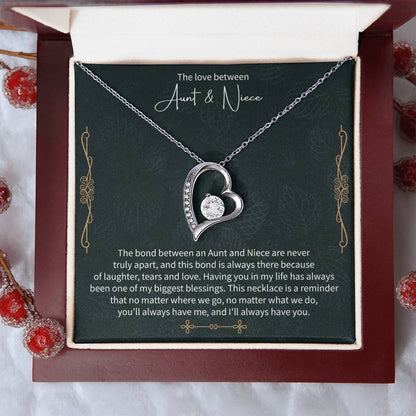 Aunt and Niece Necklace – Meaningful Gift from Aunt, Special Niece Jewelry, Heartfelt Auntie to Niece Gift - Beauty Belliss