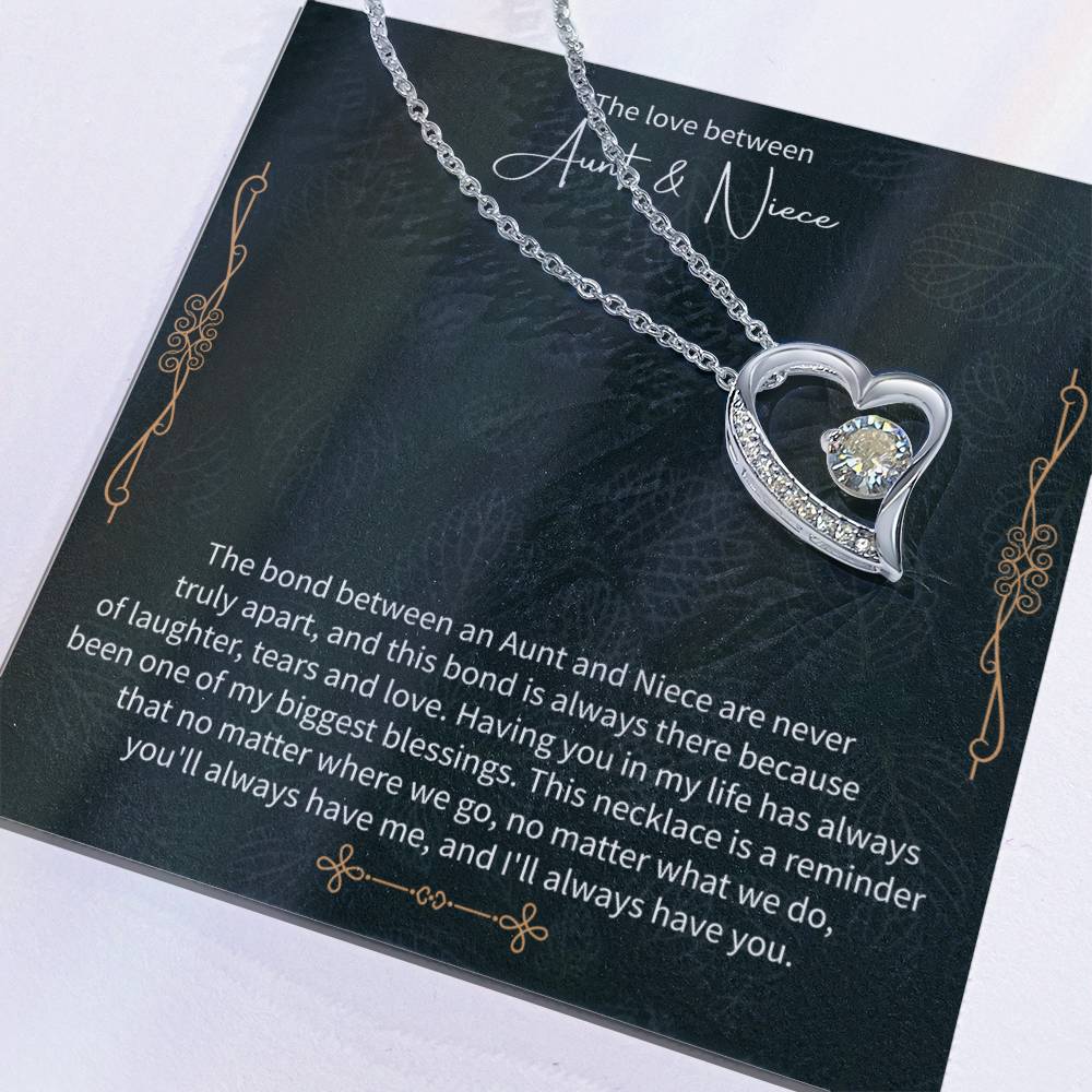 Aunt and Niece Necklace – Meaningful Gift from Aunt, Special Niece Jewelry, Heartfelt Auntie to Niece Gift - Beauty Belliss