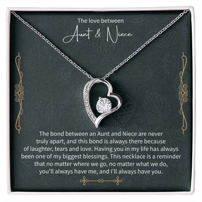 Aunt and Niece Necklace – Meaningful Gift from Aunt, Special Niece Jewelry, Heartfelt Auntie to Niece Gift - Beauty Belliss