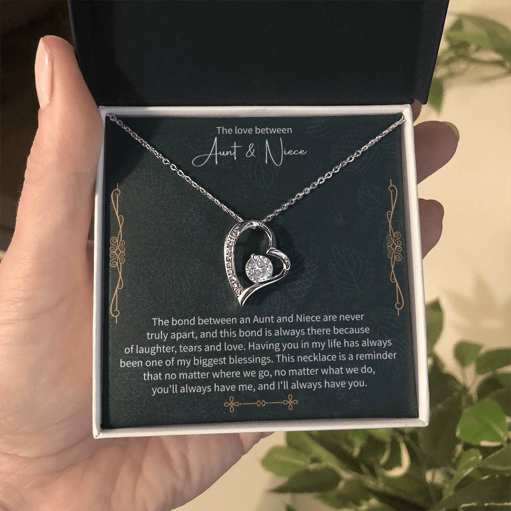 Aunt and Niece Necklace – Meaningful Gift from Aunt, Special Niece Jewelry, Heartfelt Auntie to Niece Gift - Beauty Belliss