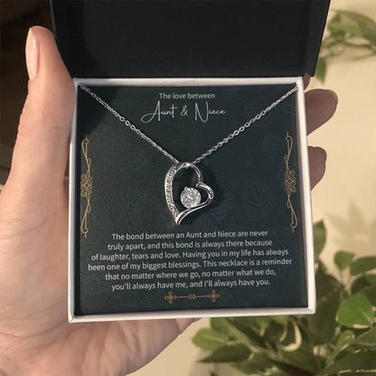 Aunt and Niece Necklace – Meaningful Gift from Aunt, Special Niece Jewelry, Heartfelt Auntie to Niece Gift - Beauty Belliss