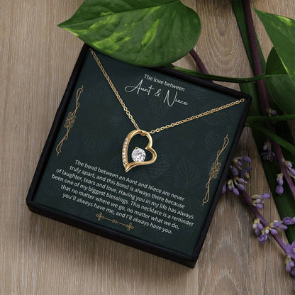 Aunt and Niece Necklace – Meaningful Gift from Aunt, Special Niece Jewelry, Heartfelt Auntie to Niece Gift - Beauty Belliss