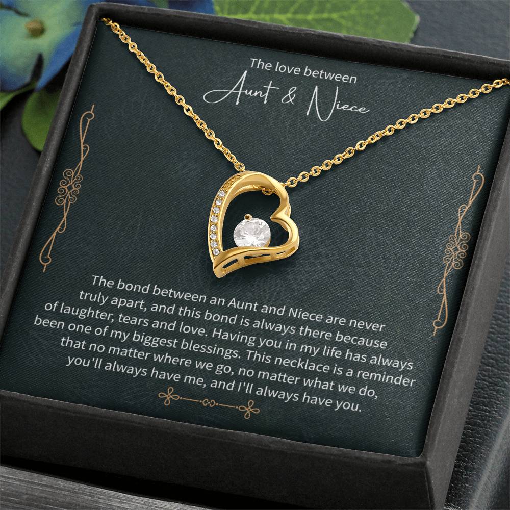 Aunt and Niece Necklace – Meaningful Gift from Aunt, Special Niece Jewelry, Heartfelt Auntie to Niece Gift - Beauty Belliss