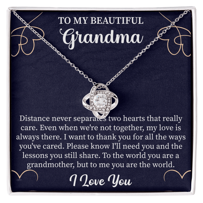 elegant necklace gift for grandma expressing love, respect, and lifelong appreciation