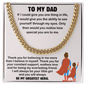 thoughtful birthday gift necklace for dad featuring a bold Cuban link design
