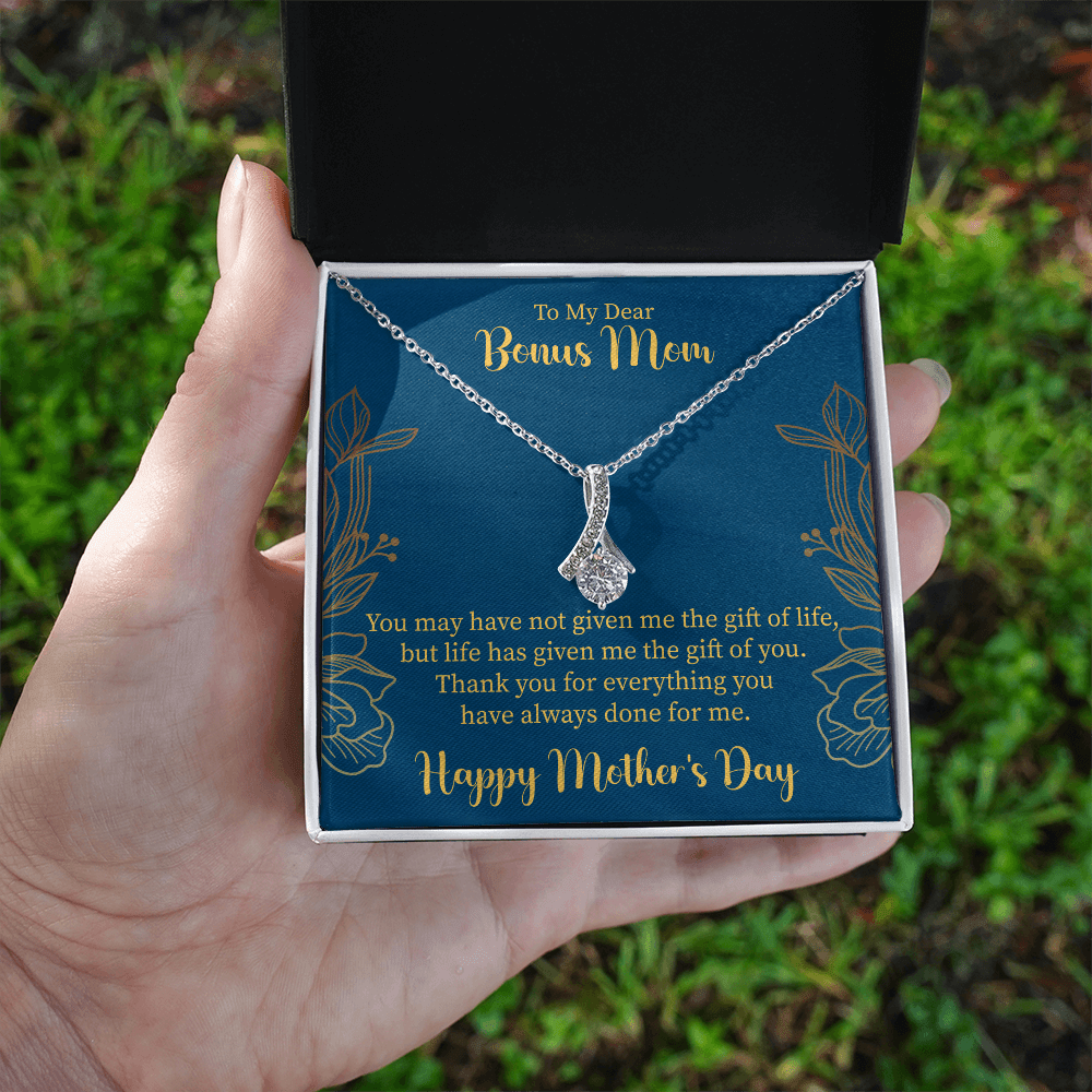 Bonus Mom Necklace Gift, Stepmother Stepmom Gift, Mother's Day Gift - Beauty Belliss