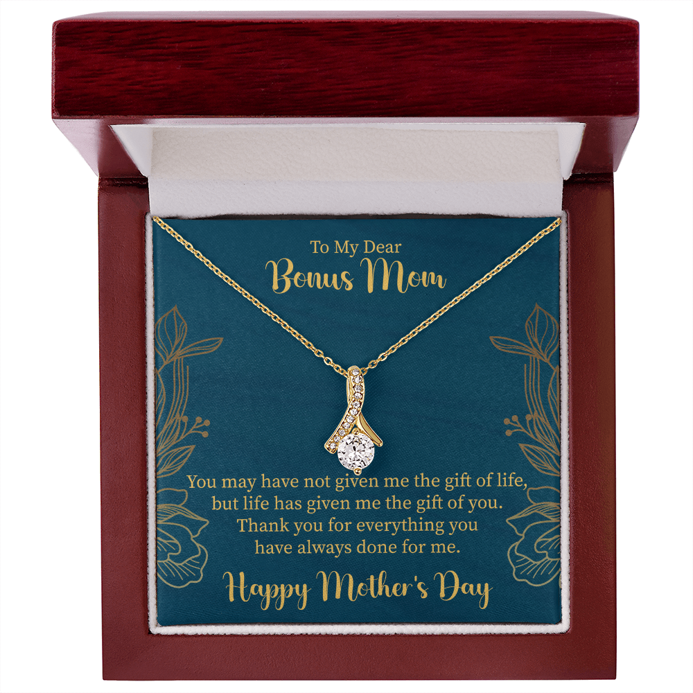 Bonus Mom Necklace Gift, Stepmother Stepmom Gift, Mother's Day Gift - Beauty Belliss