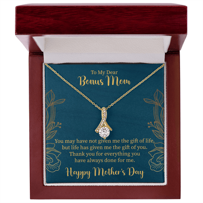Bonus Mom Necklace Gift, Stepmother Stepmom Gift, Mother's Day Gift - Beauty Belliss