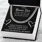 Bonus Son Cuban Link Chain - Stepson Gift for Birthdays, Holidays & Special Occasions - Beauty Belliss