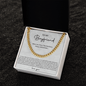 boyfriend necklace paired with a loving message card to deepen emotional impact