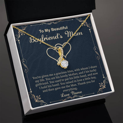 Boyfriend's Mom Necklace - Birthday, Christmas, and Mother's Day Gift for Boyfriend’s Mother or Mother - In - Law - Beauty Belliss