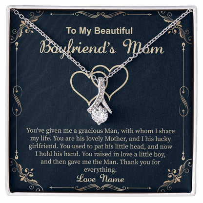 Boyfriend's Mom Necklace - Birthday, Christmas, and Mother's Day Gift for Boyfriend’s Mother or Mother - In - Law - Beauty Belliss