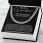 Christmas necklace gift for grandson from grandparents to celebrate the holiday