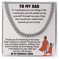 stylish Cuban link chain necklace gift for dad expressing love and appreciation