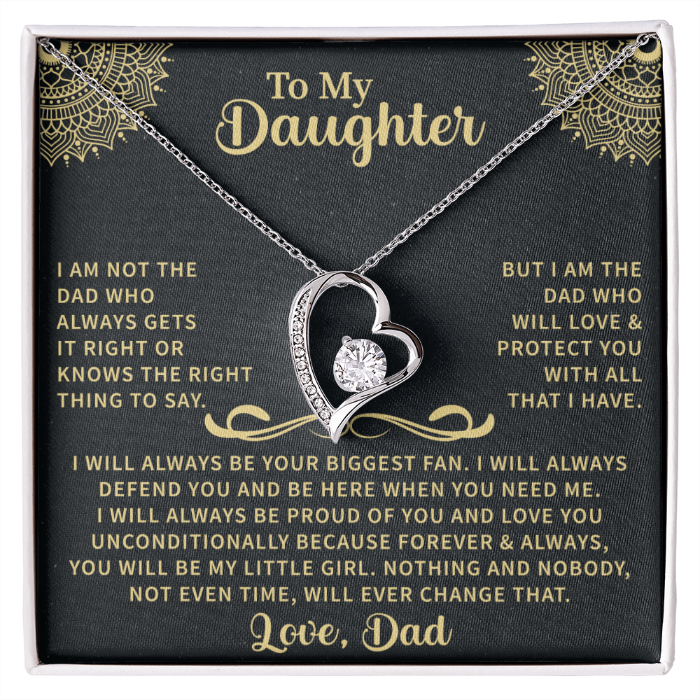 forever love necklace gift for daughter expressing affection and care