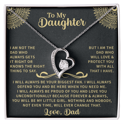 forever love necklace gift for daughter expressing affection and care