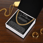 elegant cuban chain necklace gift suitable for grandson on special occasions