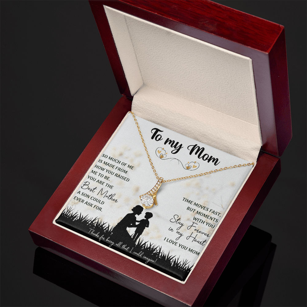 emotional keepsake necklace honoring a special mother