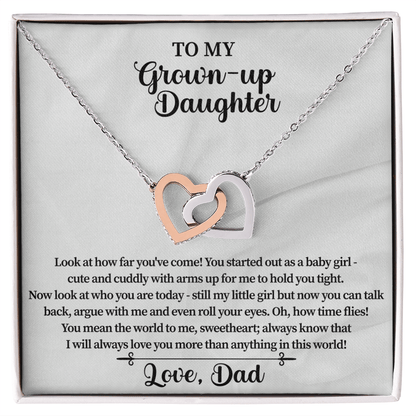 heartfelt necklace gift from dad to daughter expressing unconditional love