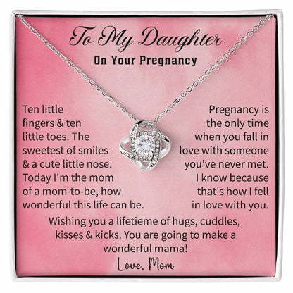 First Baby Necklace Gift for Daughter – Pregnancy & Baby Shower Jewelry from Mom | New Mom & Mom - to - Be Gift - Beauty Belliss