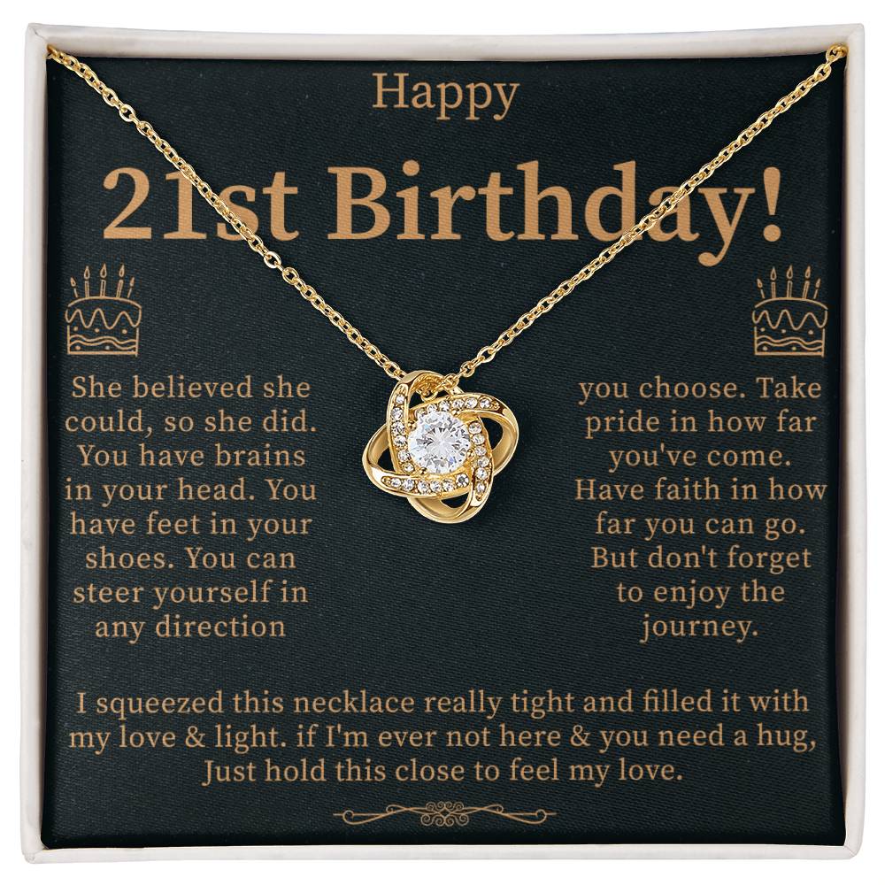 Gift Daughter Necklace, 21st Birthday Necklace Gift For Her, 21st Birthday Jewelry, 21 Year Old Gift, 21st Birthday Necklace Gift From Mom/dad - Beauty Belliss