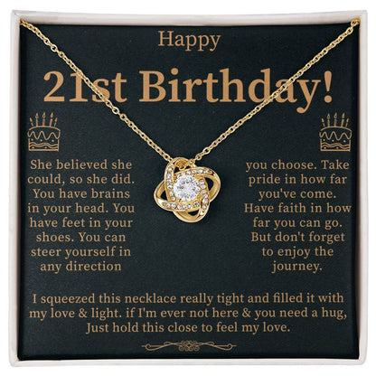 Gift Daughter Necklace, 21st Birthday Necklace Gift For Her, 21st Birthday Jewelry, 21 Year Old Gift, 21st Birthday Necklace Gift From Mom/dad - Beauty Belliss