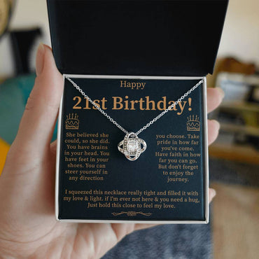 Gift Daughter Necklace, 21st Birthday Necklace Gift For Her, 21st Birthday Jewelry, 21 Year Old Gift, 21st Birthday Necklace Gift From Mom/dad - Beauty Belliss