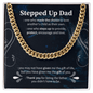 Gift to My Stepped Up Dad Necklace for Stepped Up Dad Stepfather, Thank You for Everything My Step Dad Fathers Day Cards, Father's Day Necklace, Gifts for Step Dads On Father S Day - Beauty Belliss